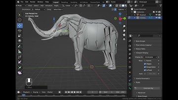 Rigging of an Elephant in blender #blender #b3d #3danimation #tutorial #animation #blenderart