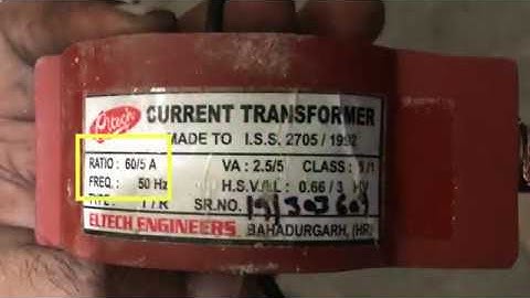 Trackso Power Control : CT Ratio set on MFM
