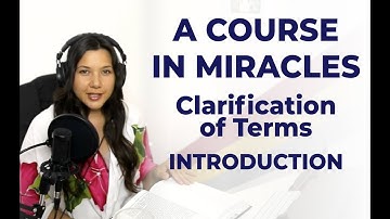 C-In ACIM - Clarification of Terms - Introduction