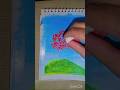 Painting a tree with acrylic colors idea#shortvideo ##calligrphylearning ##painting