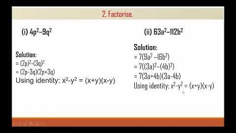 NCERT Solutions for Class 8 Maths Chapter 14 Factorisation Exercise 14.2