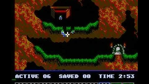 Lemmings (NES) tricky level 11 solution