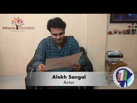 Actor Mr.Alekh Sangal supporting 