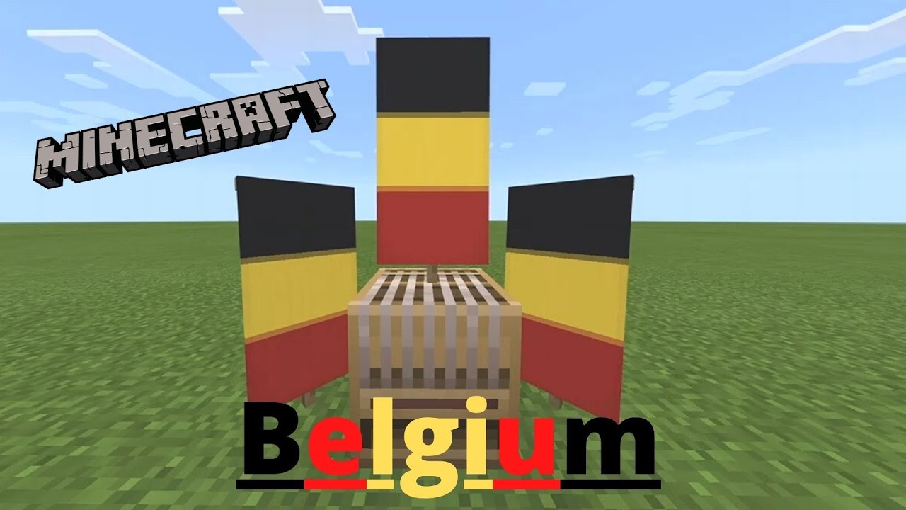 How To Make A Belgian Banner In Minecraft - Belgian Flag - Belgische