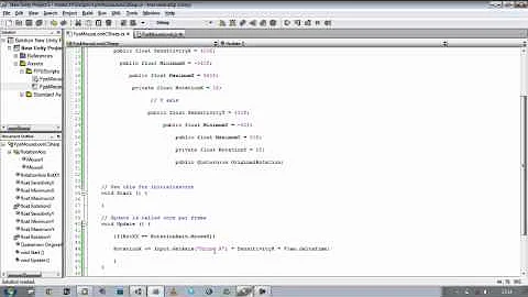 002 Unity 3d : FPS tutorial how to create a MouseLook Script Using C Sharp - Part 2