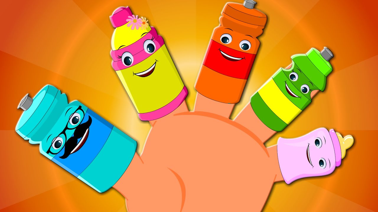 Finger Family Bottles | Songs For Childrens And Toddlers | Nursery Rhymes For Baby