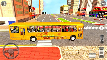 Brazil City Bus Driving Simulator #5 - Full Route Completed - Android Gameplay