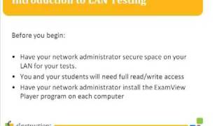 ExamView - Introduction to LAN Testing