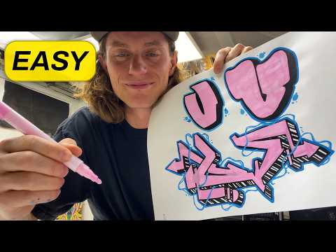 Graffiti Letter V Drawing Tutorial