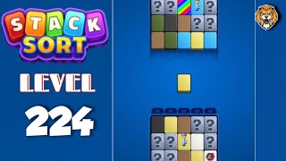 Stack Sort : Color Puzzle Level 224 Walkthrough