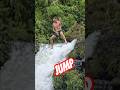 Crazy and funny jump 🤪 #travel #waterfall #jump