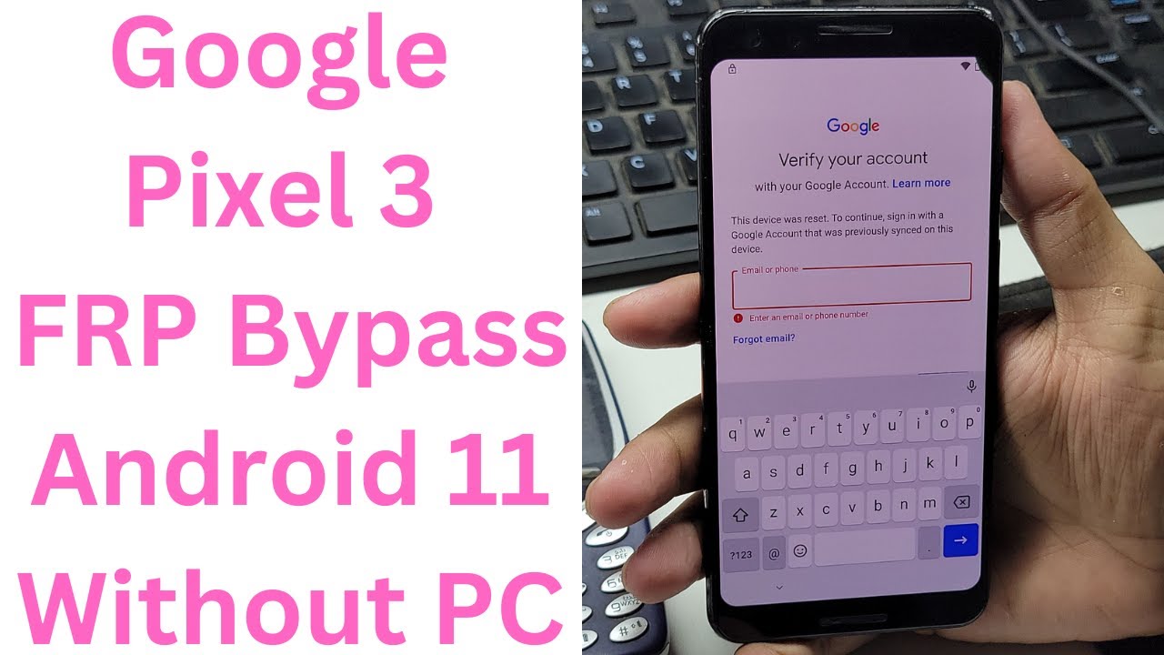 Google Pixel 3 FRP Bypass Android 11 Without PC || google pixel 3 frp
