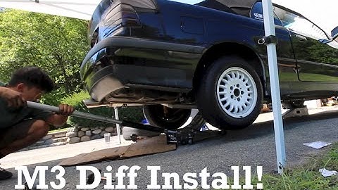 Turbo E36 gets an M3 Differential & Condor Speed Bushings!