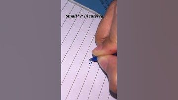 Small ‘v’ in cursive. #handwriting #handwritingwarmup #cursivehandwriting #shortvideo #shorts #short