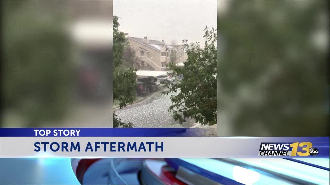 Cars at Cheyenne Mountain Zoo damaged by hail