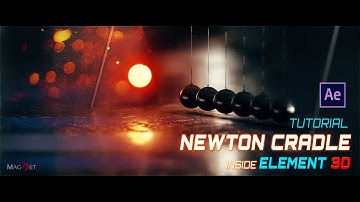 Newton Cradle Animation inside ELEMENT 3D II After Effect TUTORIAL