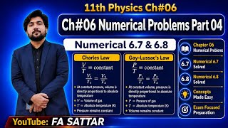 11th Physics Ch 06 Numerical Problems 6.7, 6.8 Part 04 | FA SATTAR