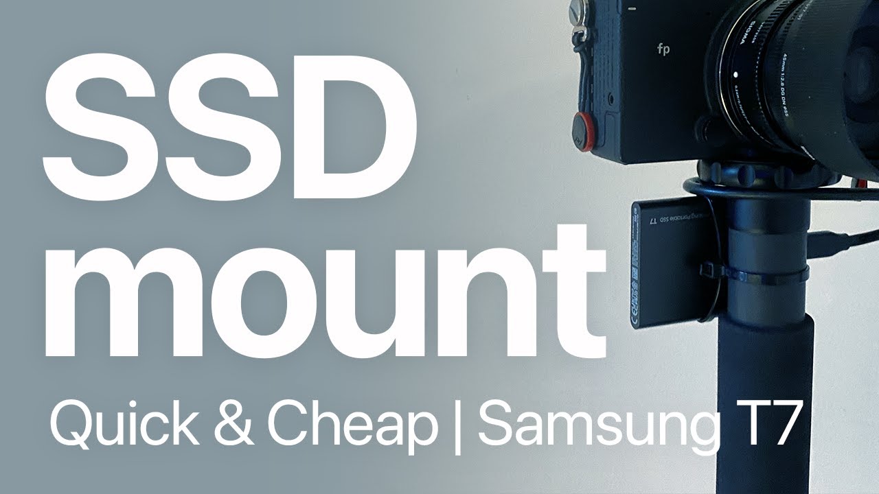 DIY SSD Mount / Samsung T7, Sirui P-326, SIGMA fp 