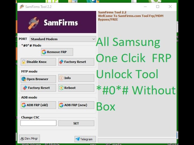 Download Samfirm Tool V3.1 with Complete FRP Bypass Guide