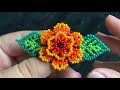 BROCHE PEQUEÑO 3D EN CHAQUIRA ESTILO HUICHOL PASO A PASO