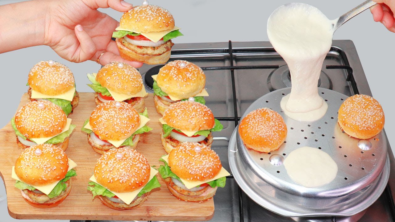 ندمت اللي كنت نشري البرجر من ماكدونالدز حضري همبرجر الكسكاس السائل السريع  بدون فرن ولا زبدة إقتصادي