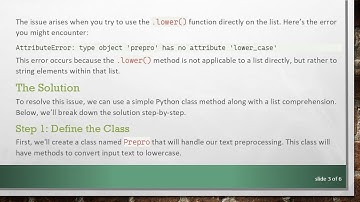 Mastering Text Preprocessing: How to Convert a List of Strings to Lowercase in Python