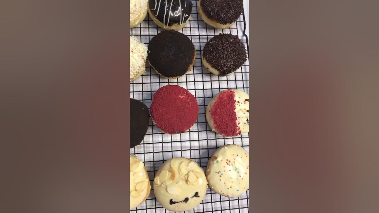 best toping donat mini dengan glazed mix