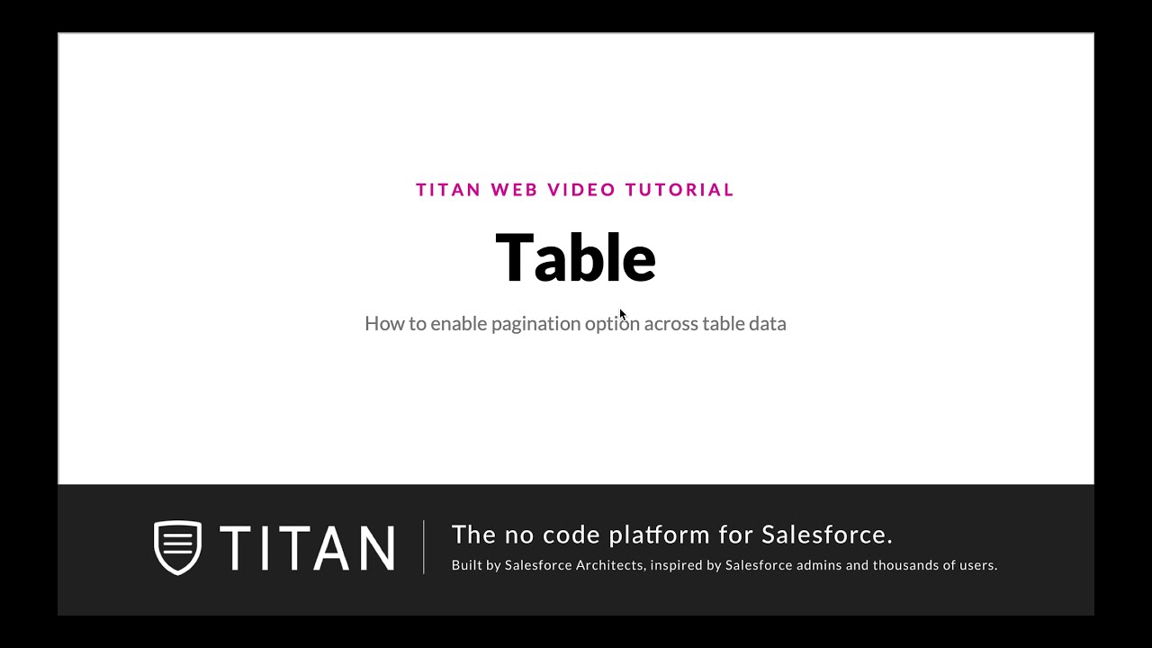How to enable pagination option across table data - YouTube