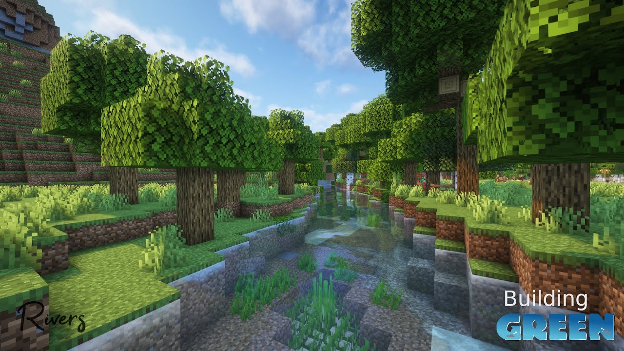 Minecraft Rivers - YouTube