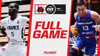 France 🇫🇷 vs Mongolia 🇲🇳 | Men Full Game | FIBA #3x3UOQT 2 2024 | 3x3 Basketball