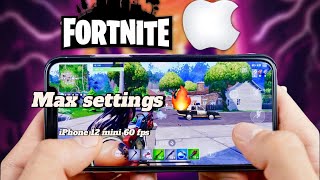 : iPhone 12 mini 60 fps max settings Fortnite reload solo vs duo