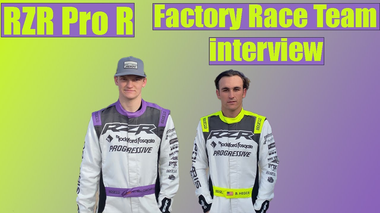 Polaris RZR Pro R Factory Race Team Driver Interviews - Dirt Wheels