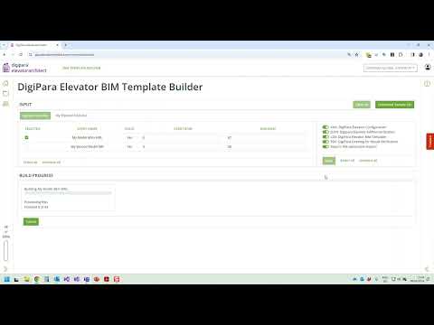 Step 1: Generate elevator BIM models from Excel Dimensions