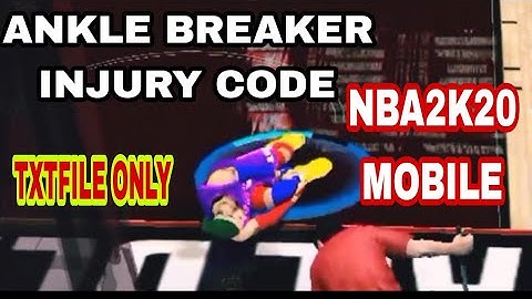 How To Get Ankle Breaker And Permanent Injury Code For Your MC Txtfile Only V98 | NBA2K20 MOBILE