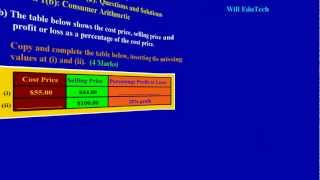 csec cxc maths past paper 2 question 1b may 2012 exam solutions answers by will edutech