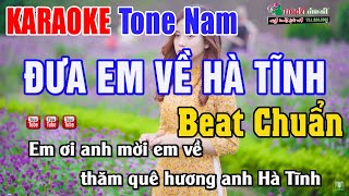 Đưa Em Về Hà Tĩnh Karaoke Tone Nam Beat Chuẩn Nhất | Nhạc Sống Thanh Ngân