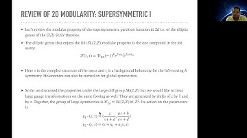 Abhijit Gadde, Modularity of supersymmetric partition functions (June 3, 2020)