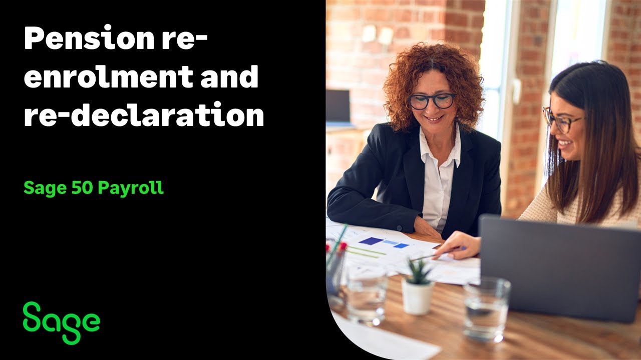 Sage 50 Payroll (UK) - Pension re-enrolment and re-declaration