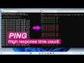 How to count high response ping