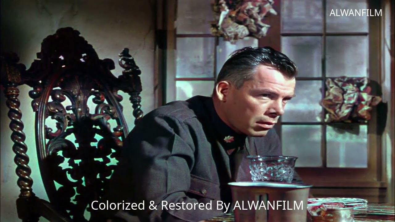 Attack (1956) Colorized DEMO | Jack Palance