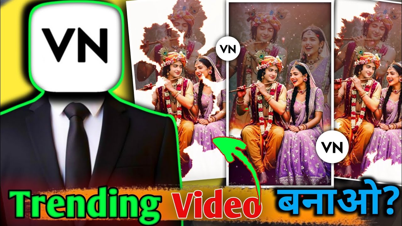 Radha Krishna viral reels editing / Trending janmashtami video Editing/ vn video editing 2026