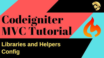 Code Igniter Tutorial | Day 3 | Libraries | Helpers | Config File