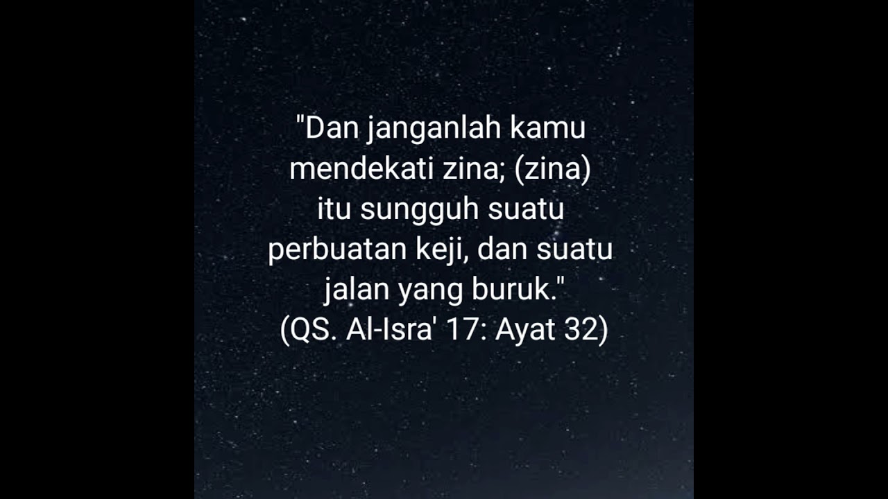 Al Isra Ayat 32 Youtube