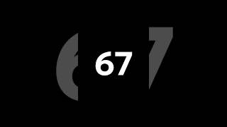 Monday, June 8th 2026. Today's number is 67 #numbers #number #todaysnumber