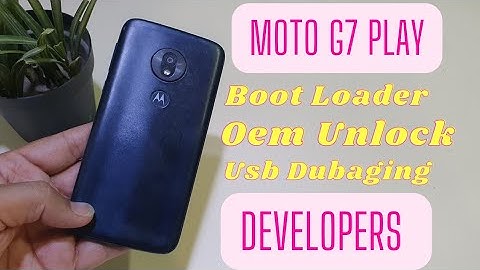Moto G7 Play Developer option | Boot loader unlock | Oem Unlock | Usb Dubaging