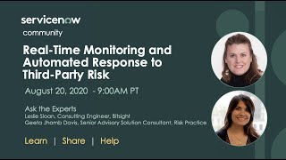 8/20 ServiceNow and BitSight deliver Real-Time Monitoring and Automated Response to Third-Party Risk