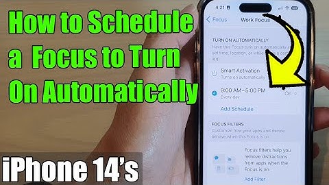 iPhone 14/14 Pro Max: How to Schedule a  Focus to Turn On Automatically at a Set Time/Location/App