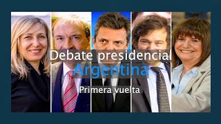 Debate presidencial Argentina - Primera vuelta