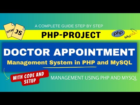 Doctor Appointment System Project in PHP and  MySQL || PHP PROJECT ||