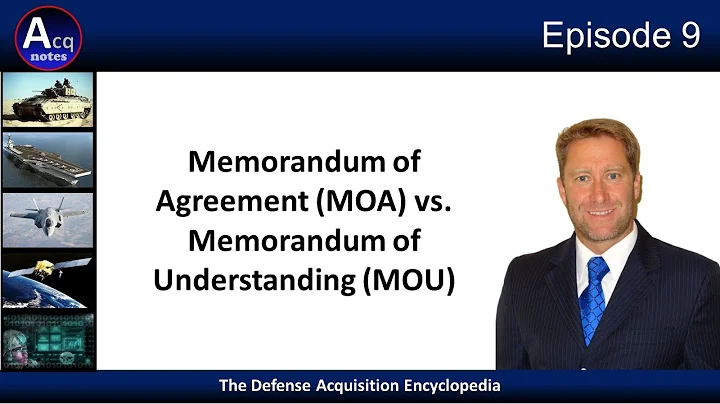 Episode 9: Memorandum of Agreement (MOA) vs. Memorandum of Understanding (MOU)